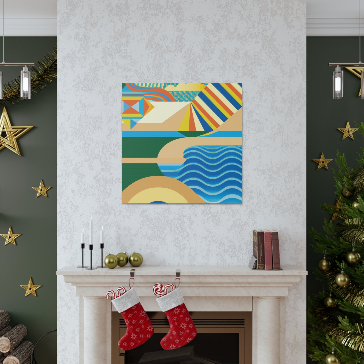 Waterpark - Midcentury Canvas