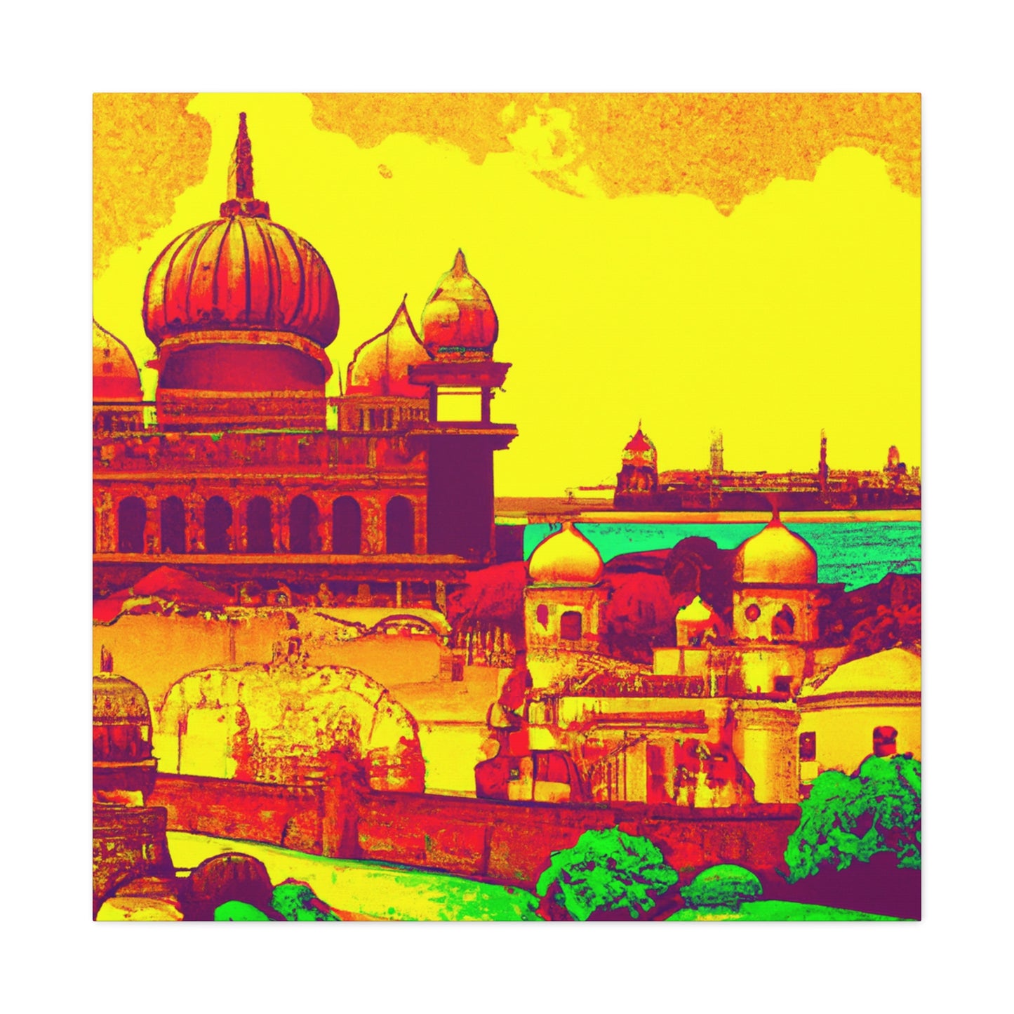 TajMahal- Destination India - Canvas