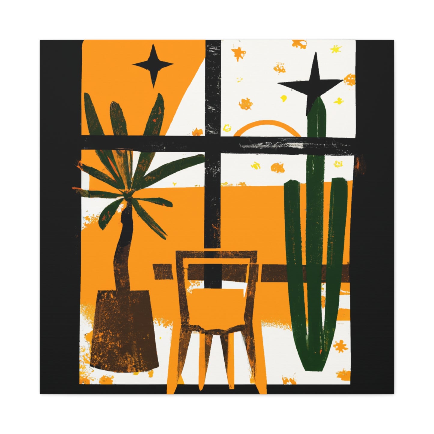 Striped Glaze- Midcentury - Canvas