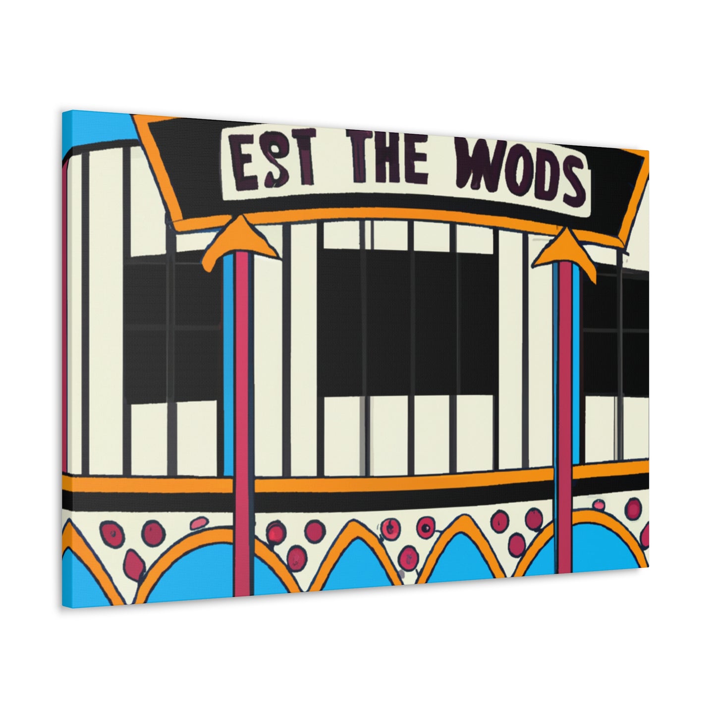 Route 50 Record Shop. - Canvas Pop Art