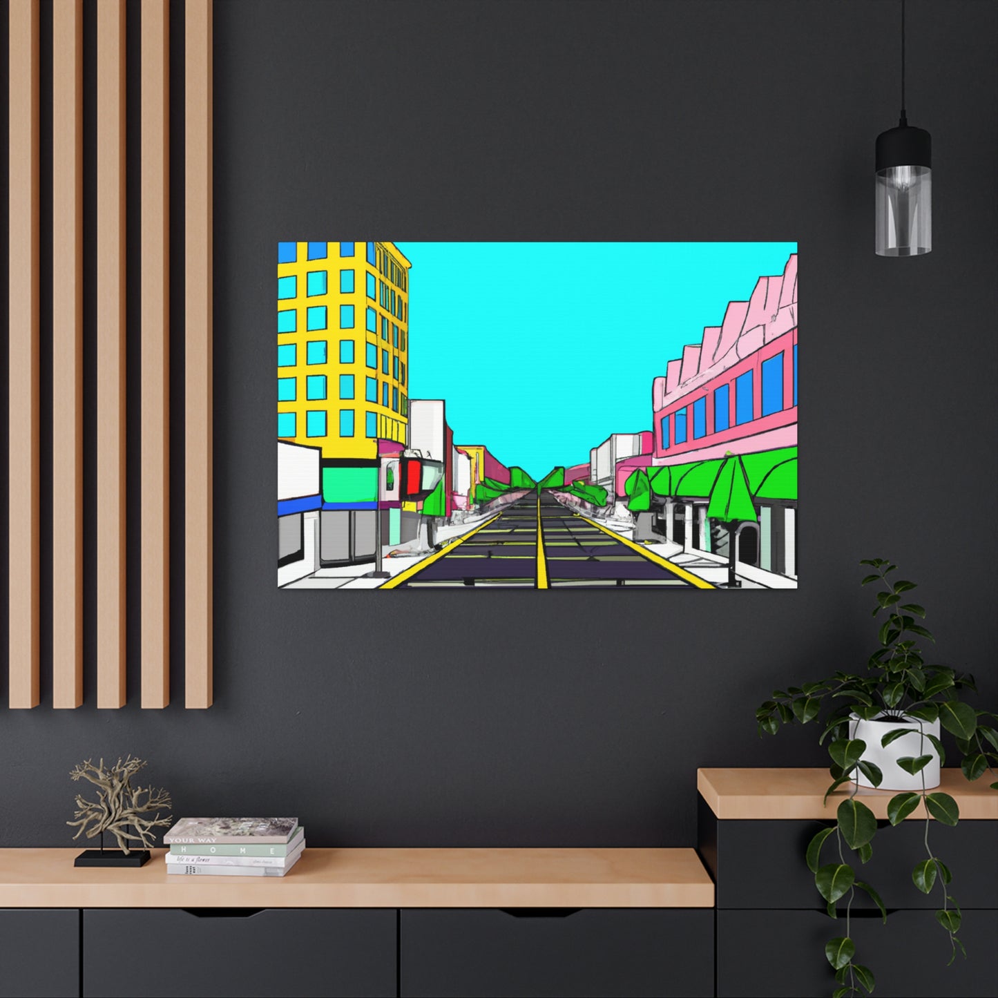 LaLa Way - Architectural Canvas Pop Art