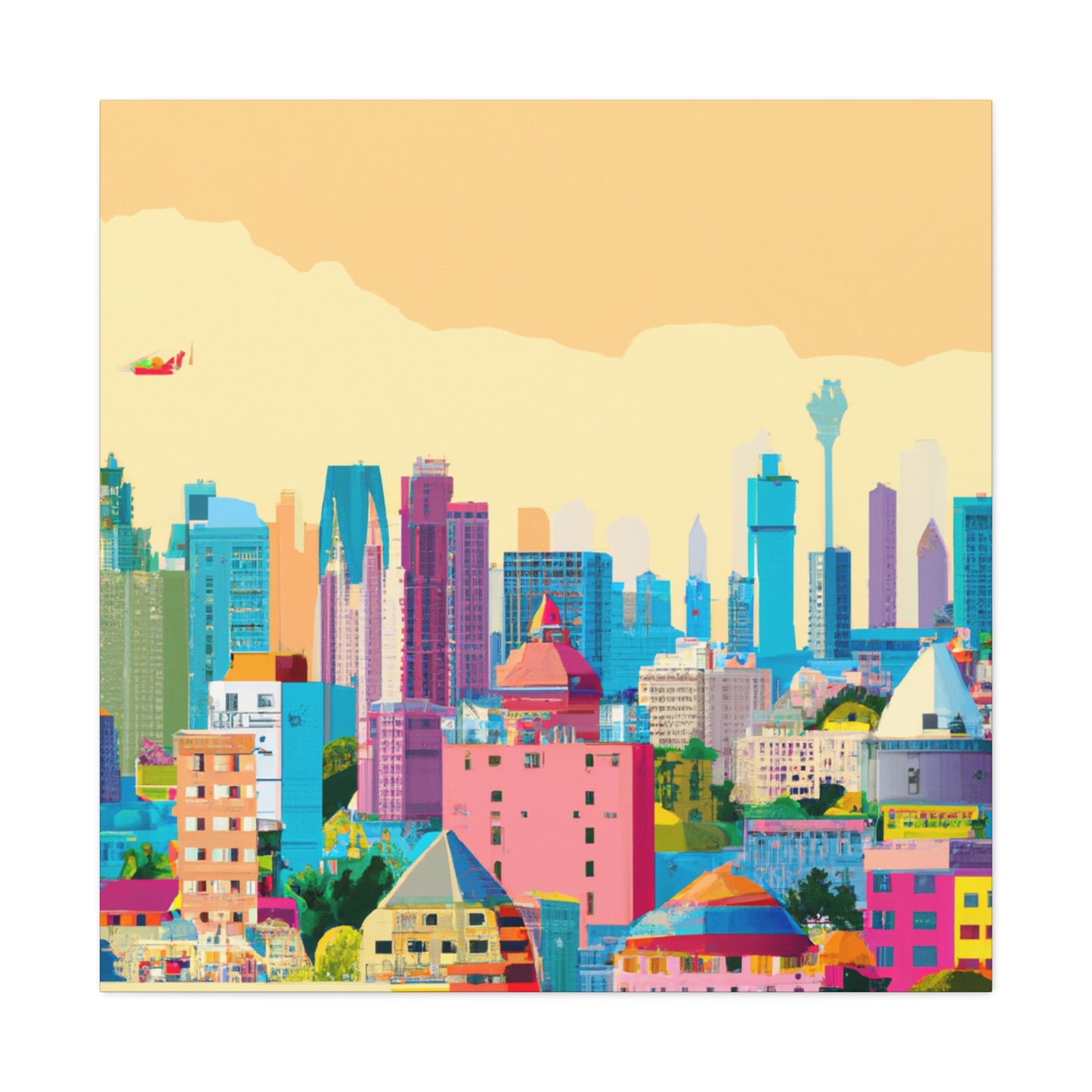 Vibrant Delhi - Destination India - Canvas