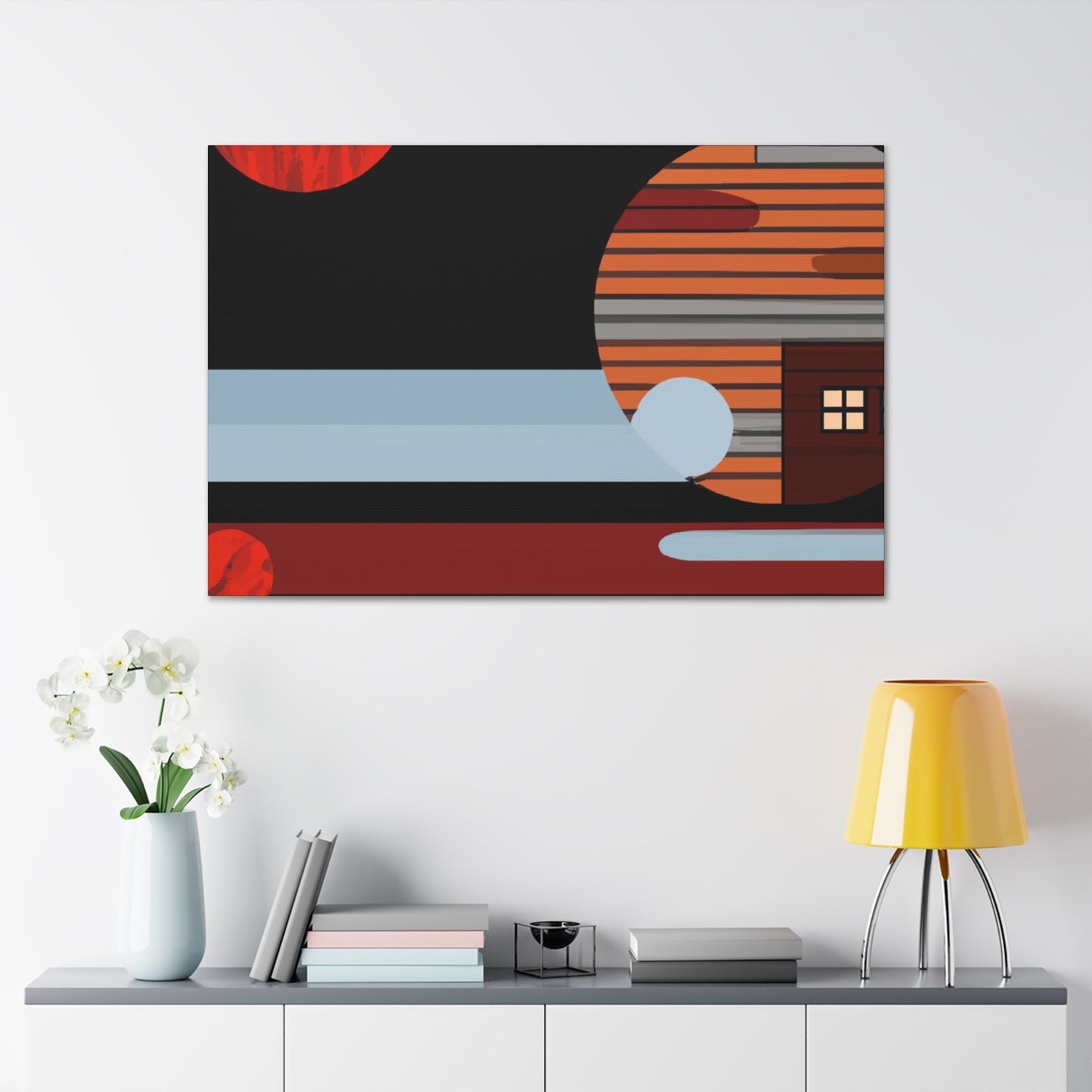 Splashy Syncopation - Midcentury - Canvas