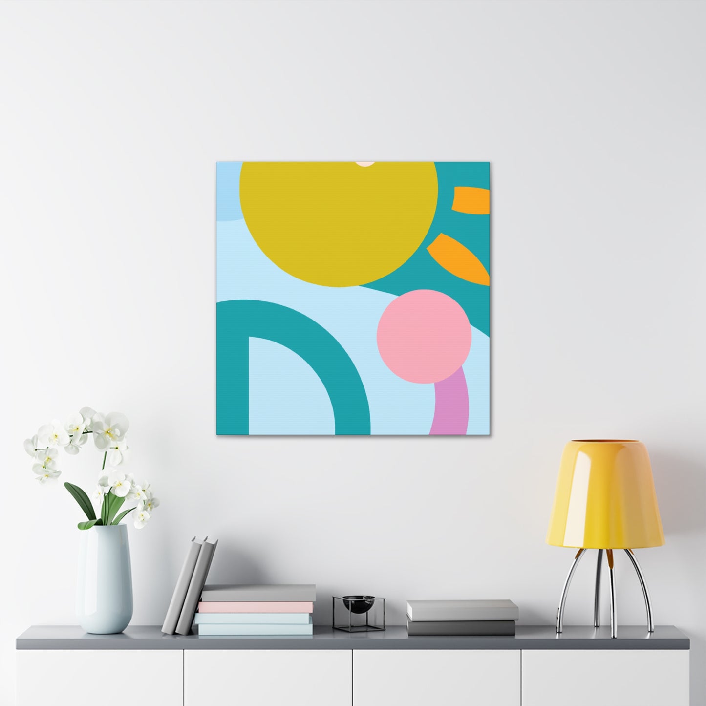 Pigment Paradise- Midcentury - Canvas
