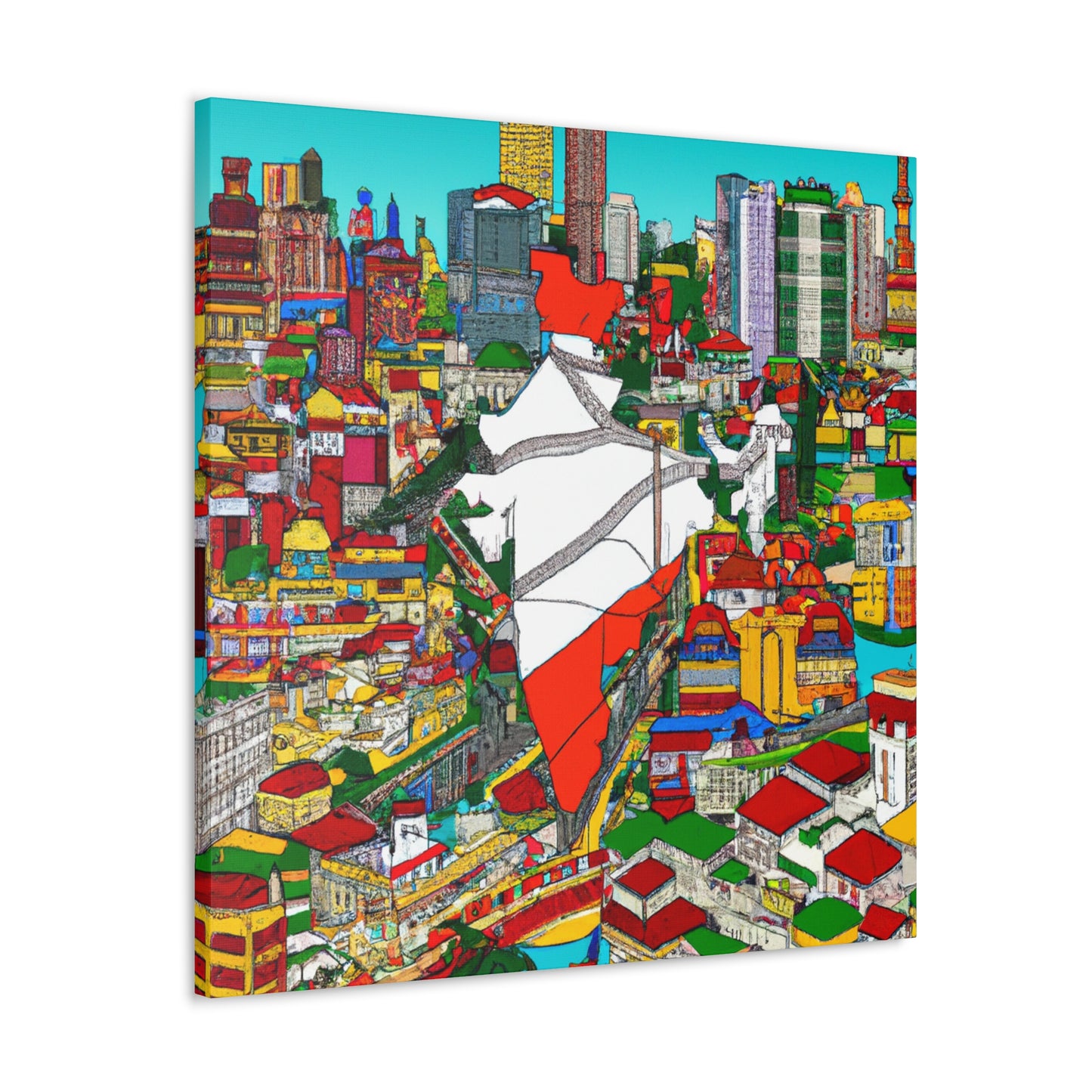 Golden Triangle - Destination India - Canvas