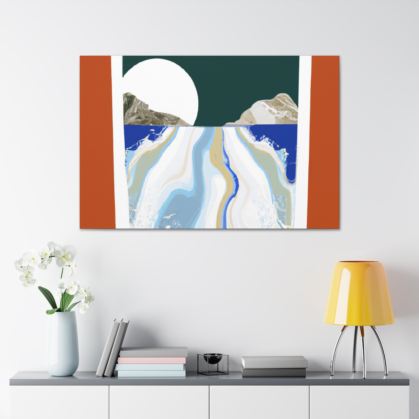 Icy Slope - Midcentury Canvas
