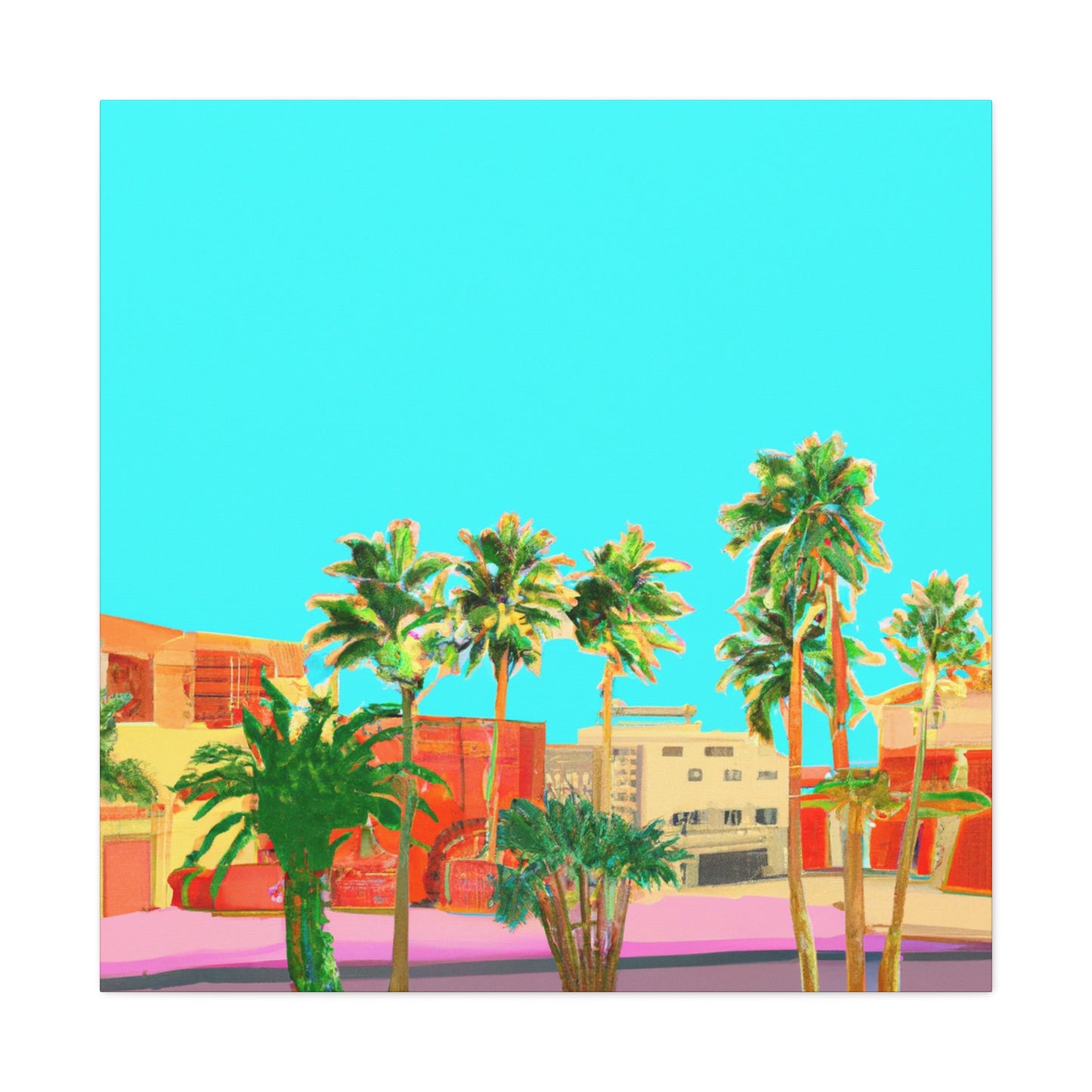 Sandy Oasis - Architectural - Canvas