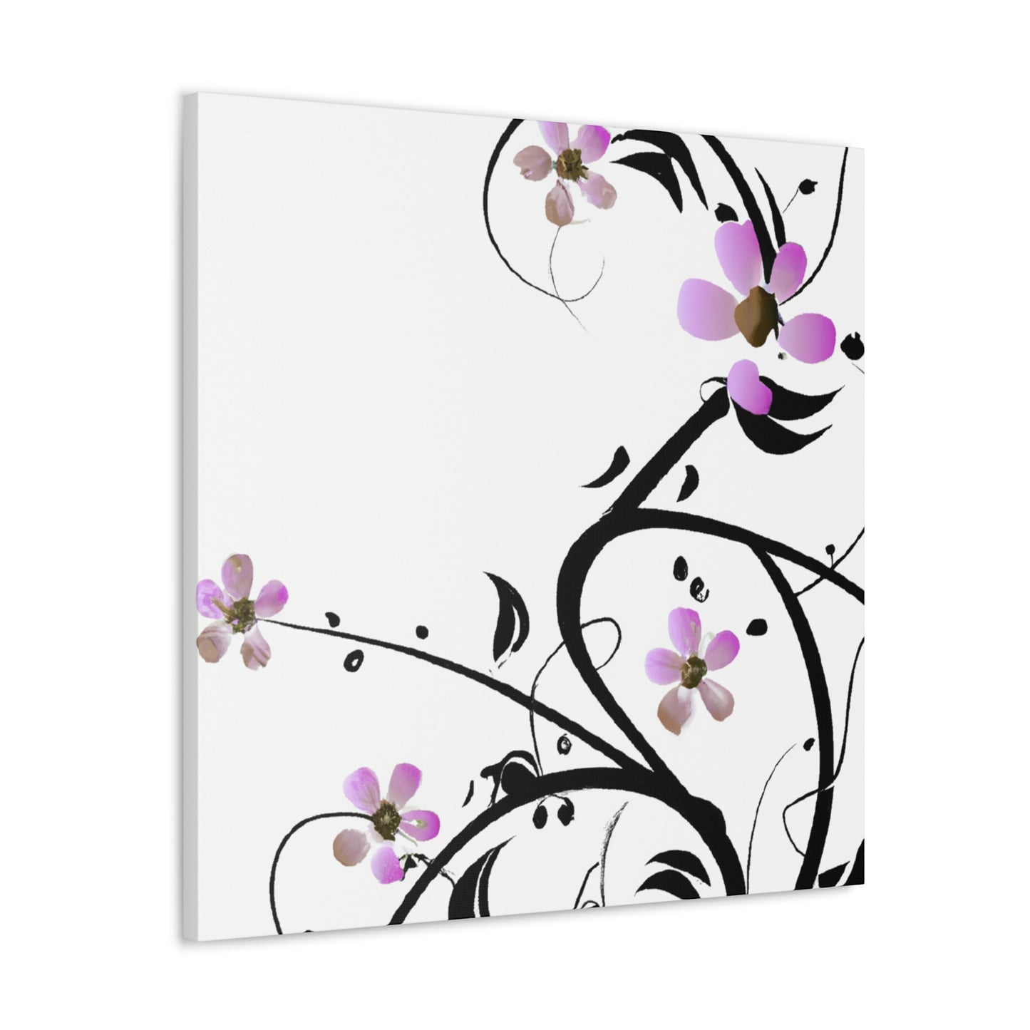 Carnation Cascade - Floral - Canvas