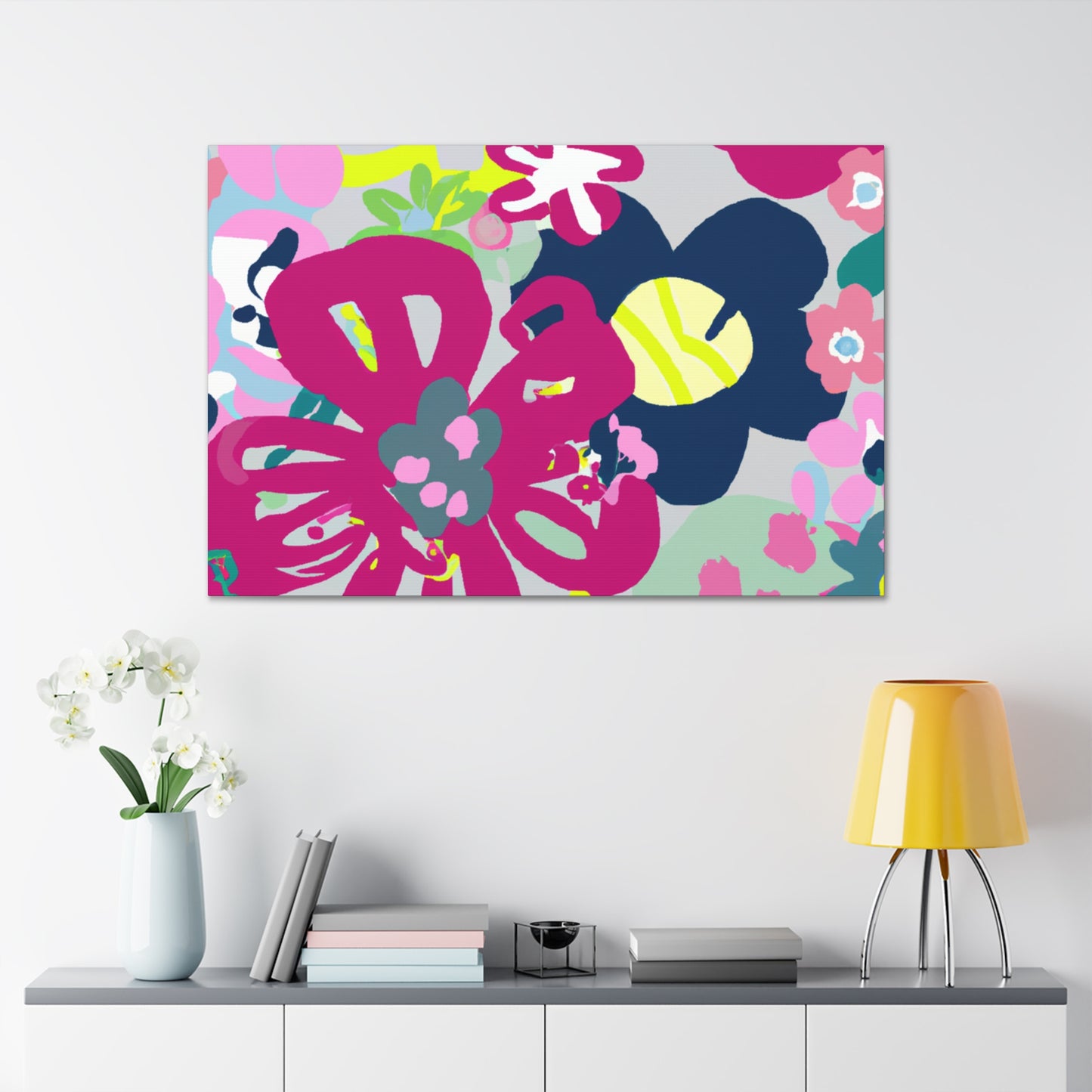 "Petals of Passage" - Floral Canvas