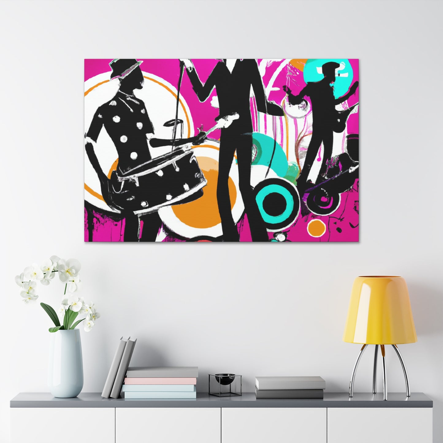 "Boogie Outlaw - Retro Music" - Canvas