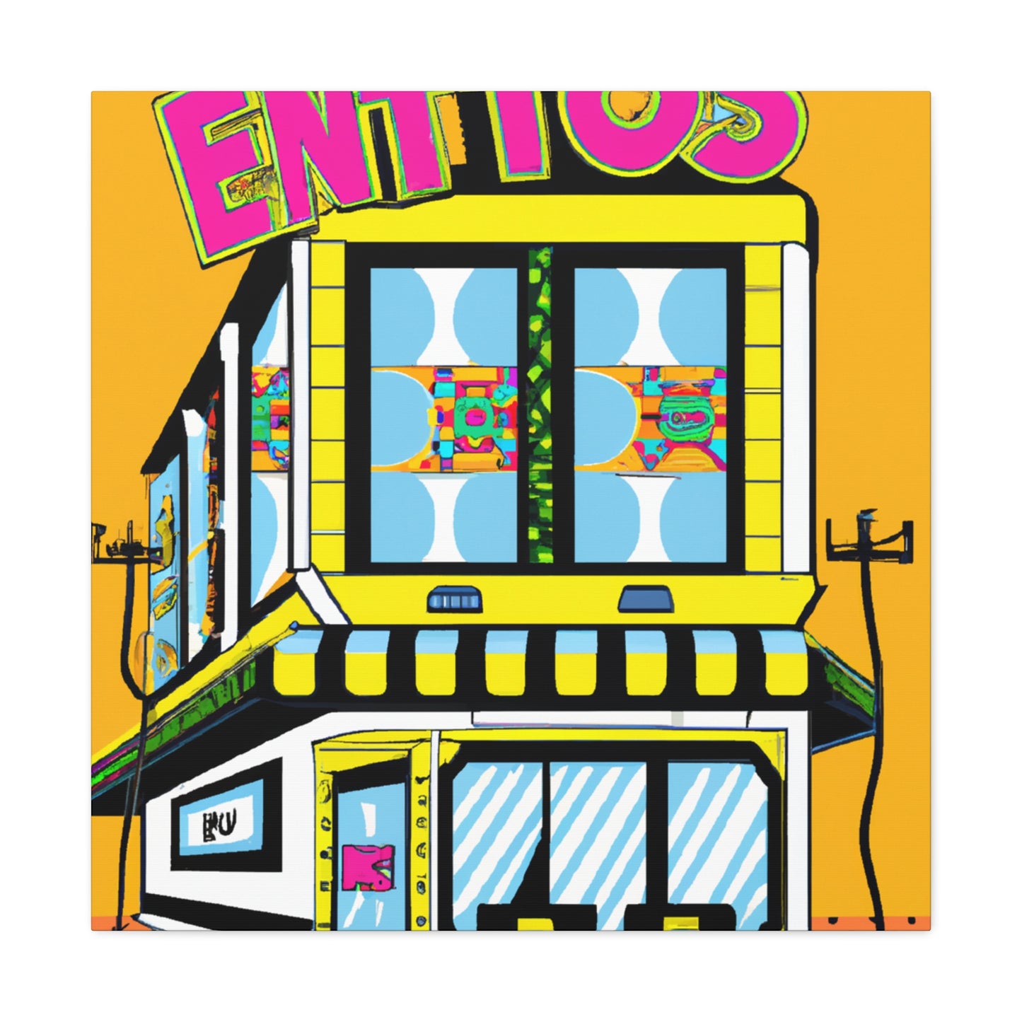 Moonshine Milkshake Parlor - Canvas - Pop Art