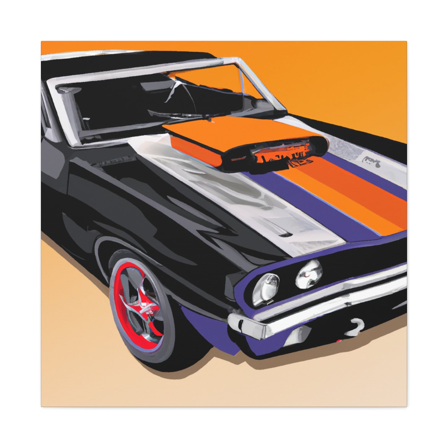 King Rod - Automobile - Canvas