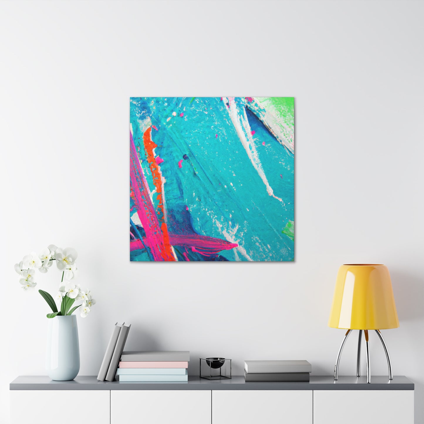 Aqua Lung- Abstract Canvas