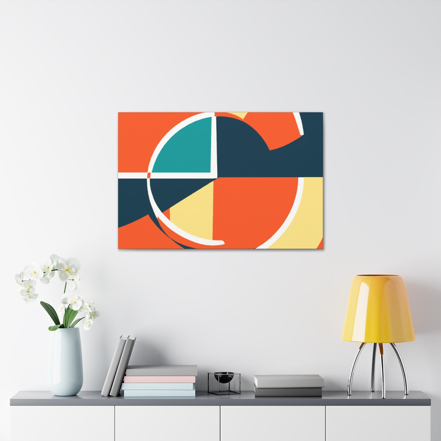 Vibrant Palette- Midcentury - Canvas