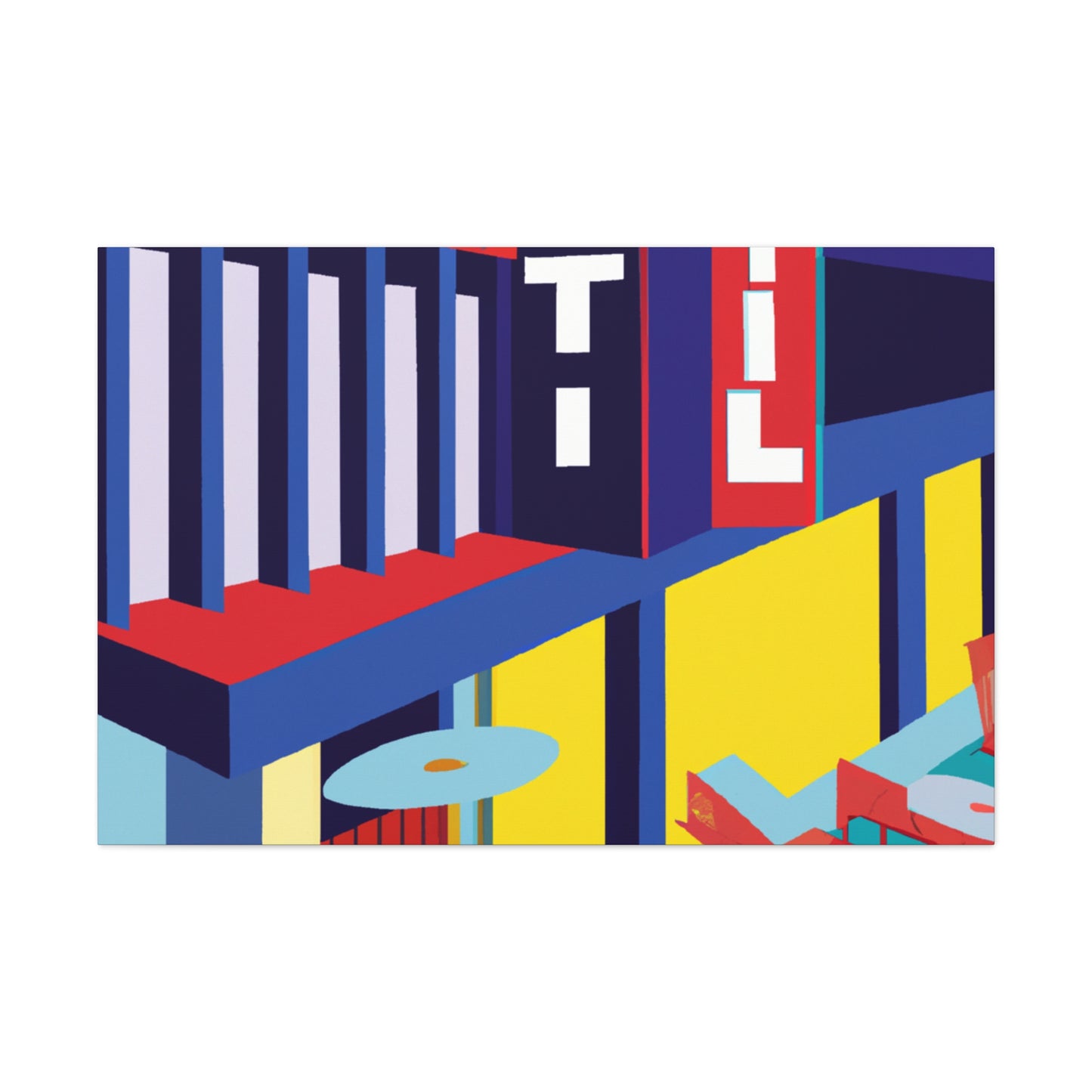 "Aviated Elegance - Midcentury" - Canvas