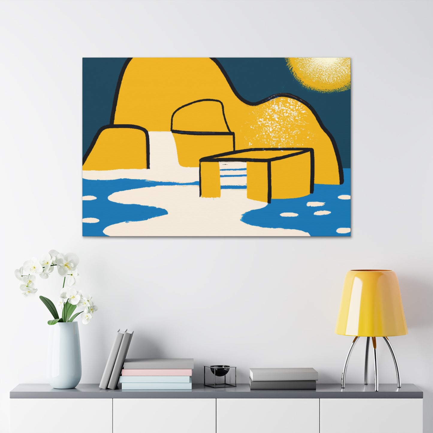 Zen Garden - Midcentury - Canvas