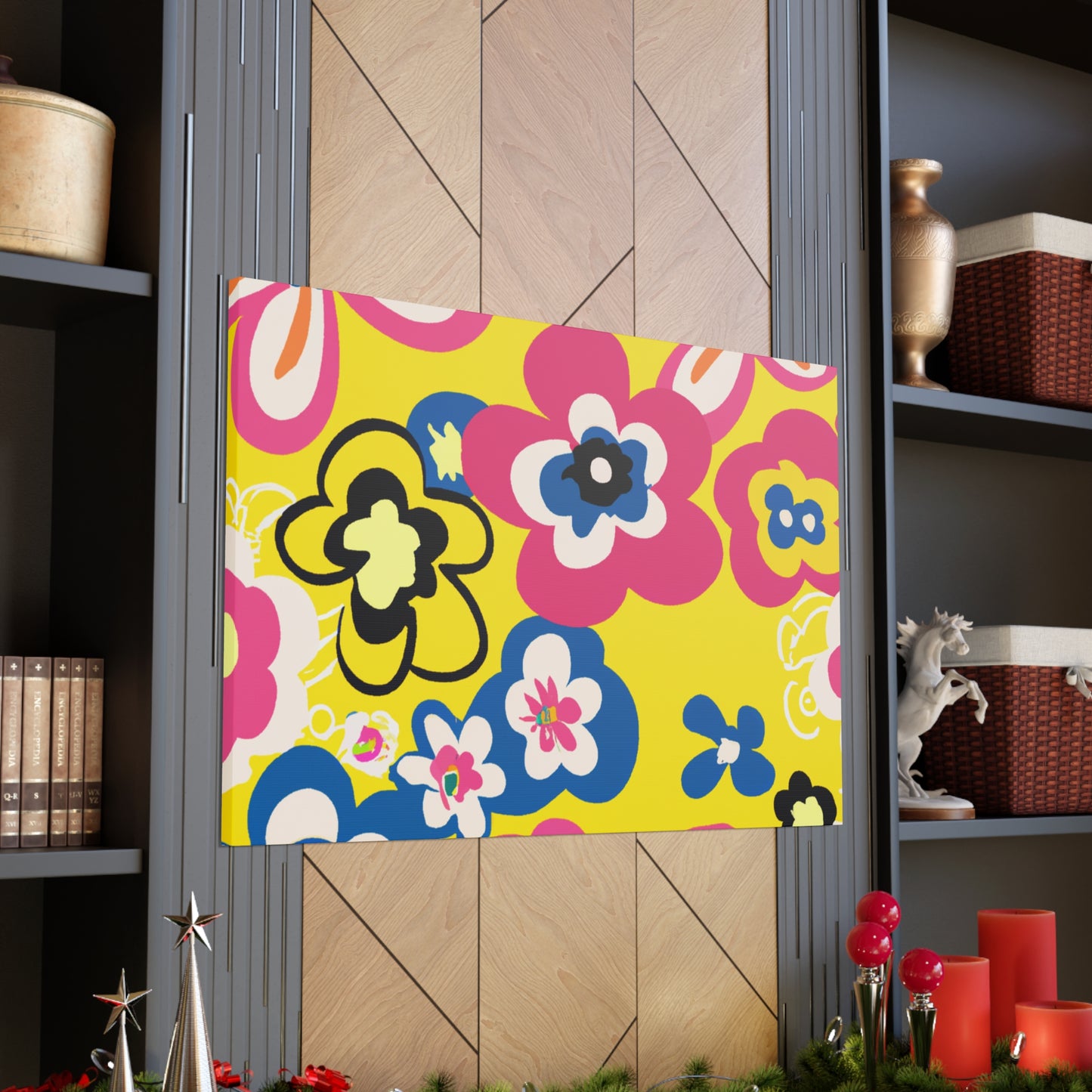 Flower Jamming - Floral Canvas