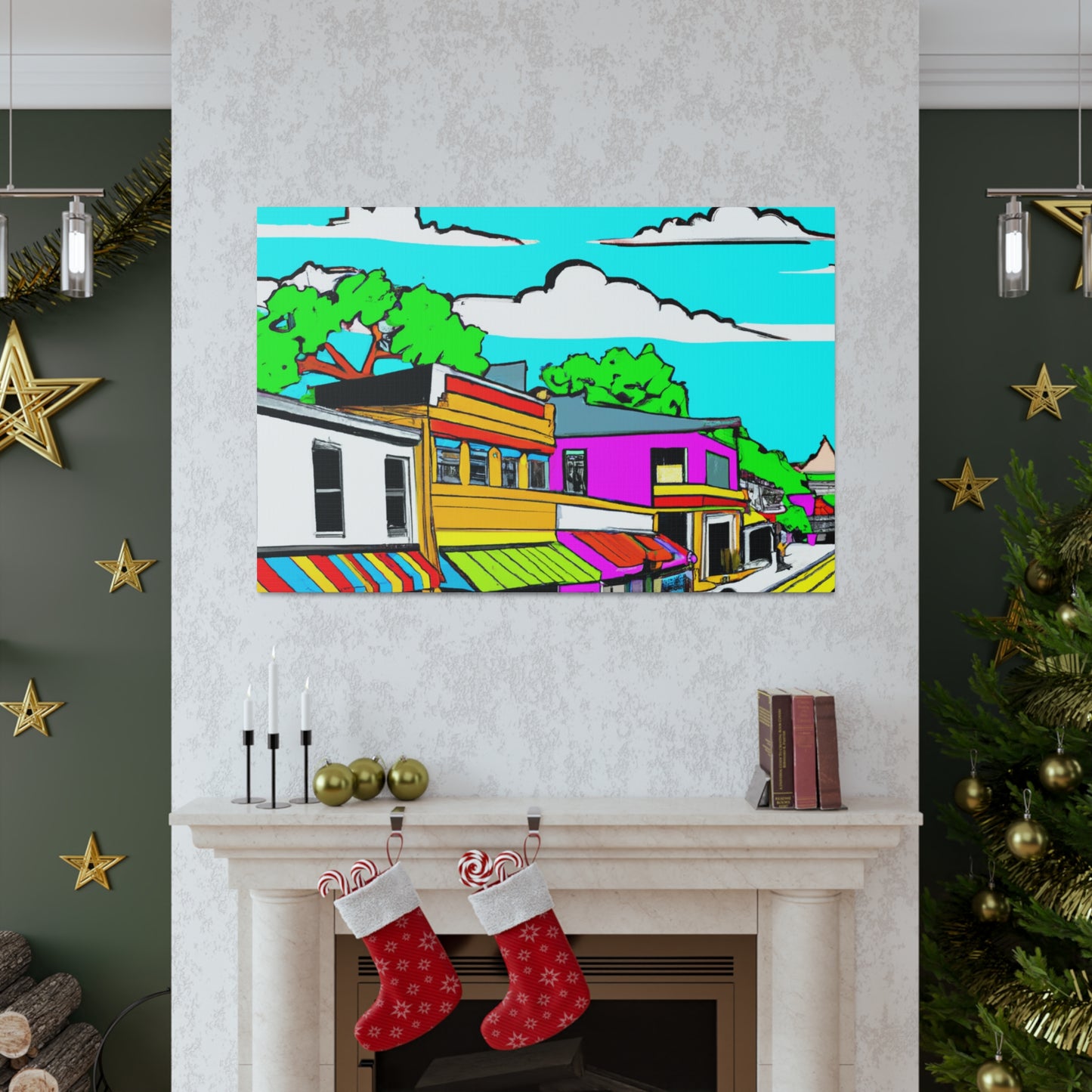 Specialville Avenue - Architectural Canvas Pop Art