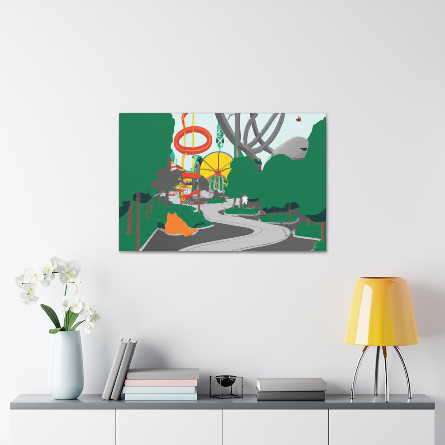 Verde Frenzy - Landscape - Amusement - Canvas