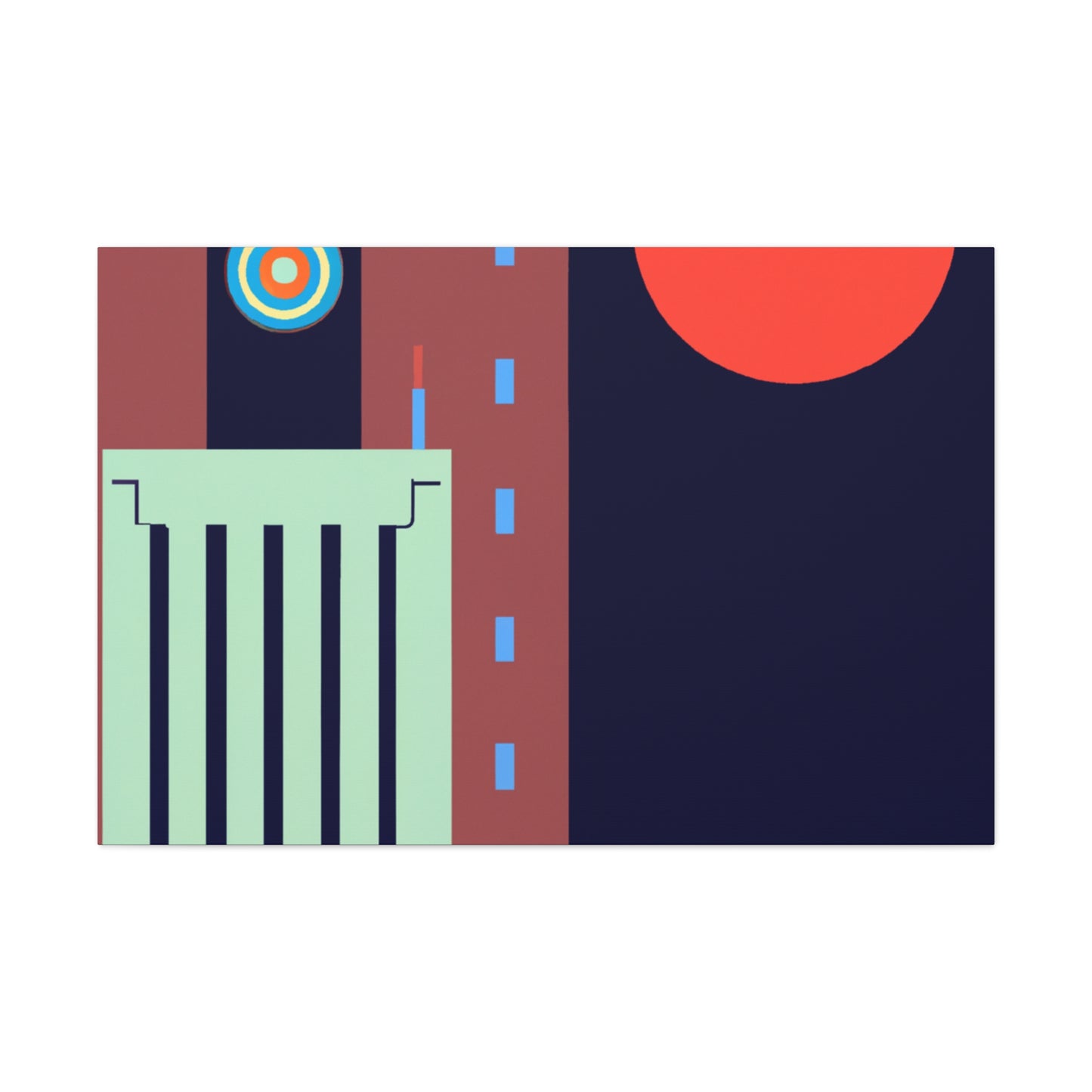 Vibrant Burst - Midcentury - Canvas