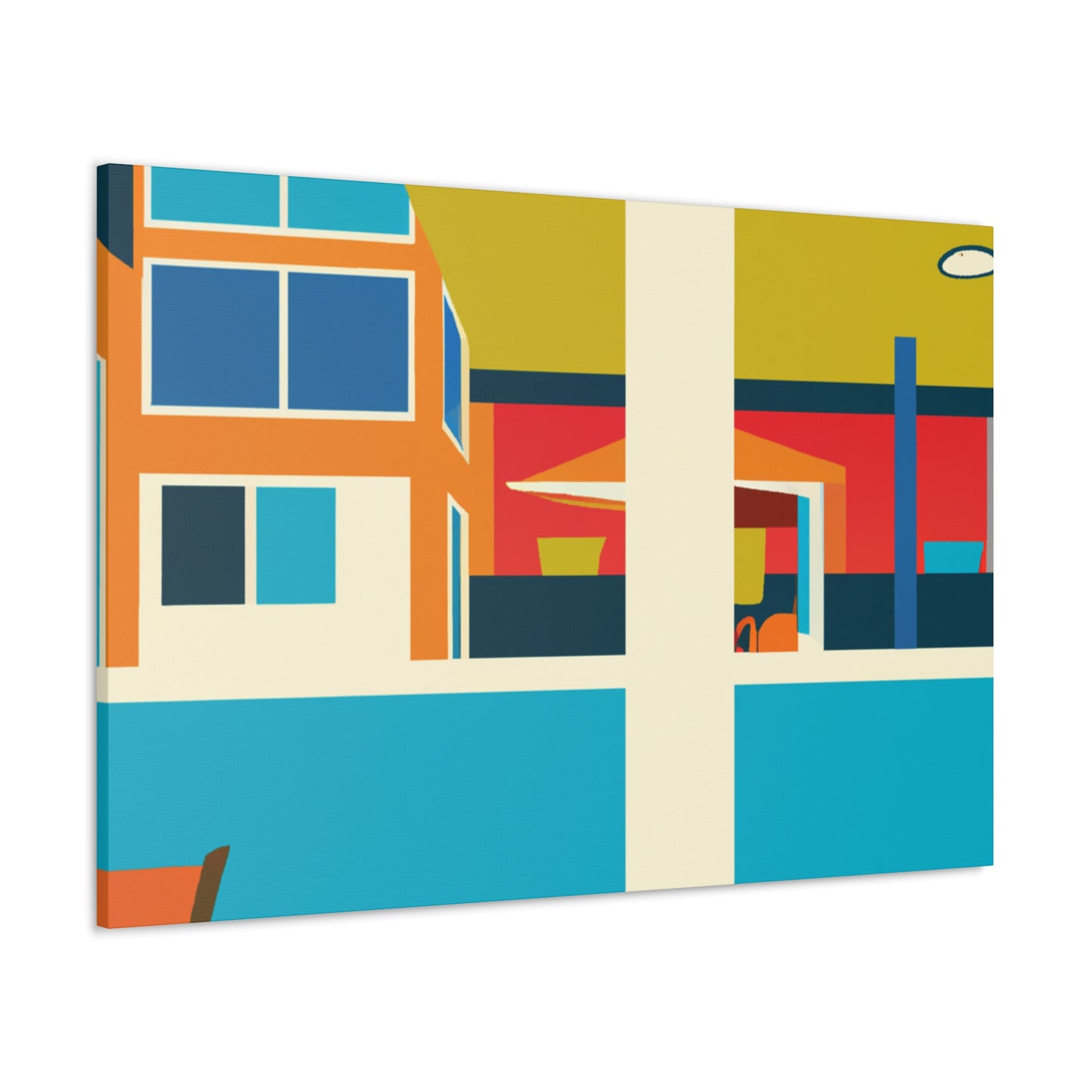 Harmonious Abstraction- Midcentury - Canvas