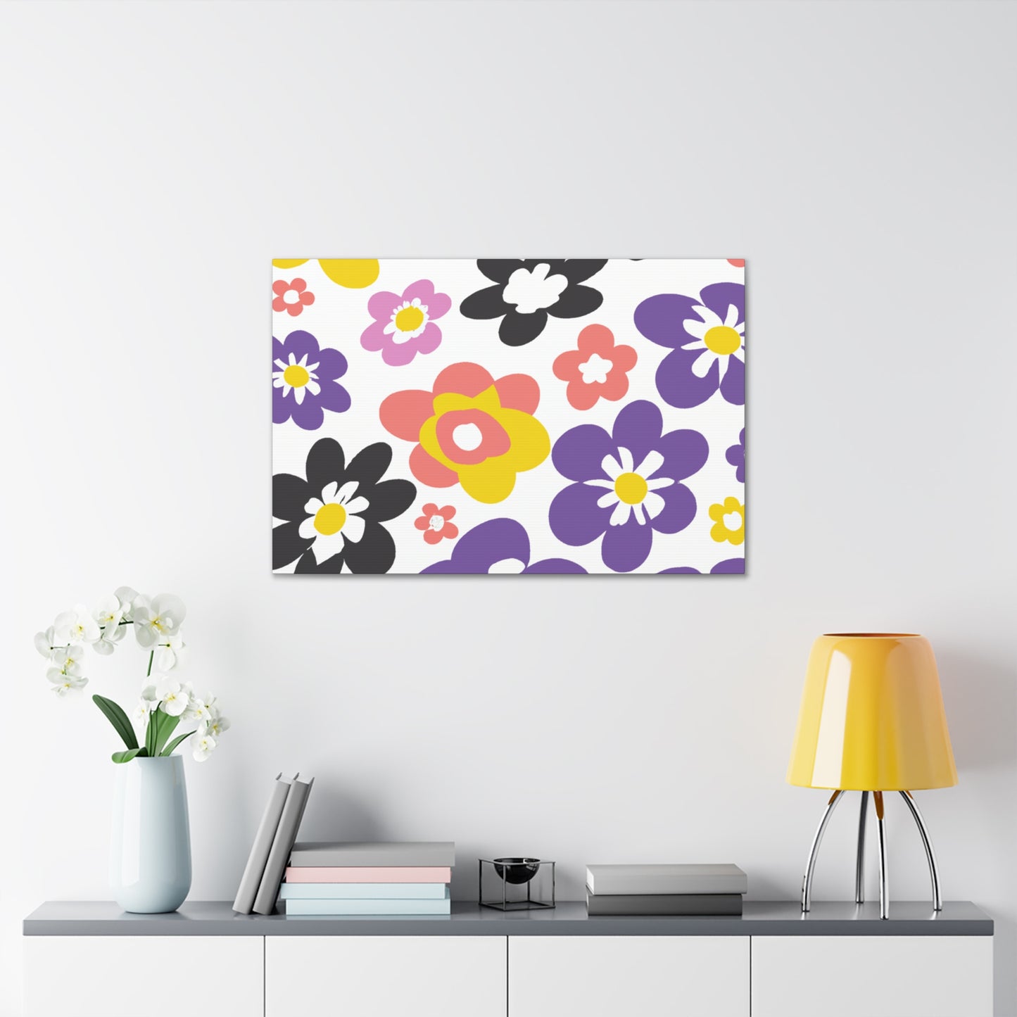 Roseflake - Floral - Canvas