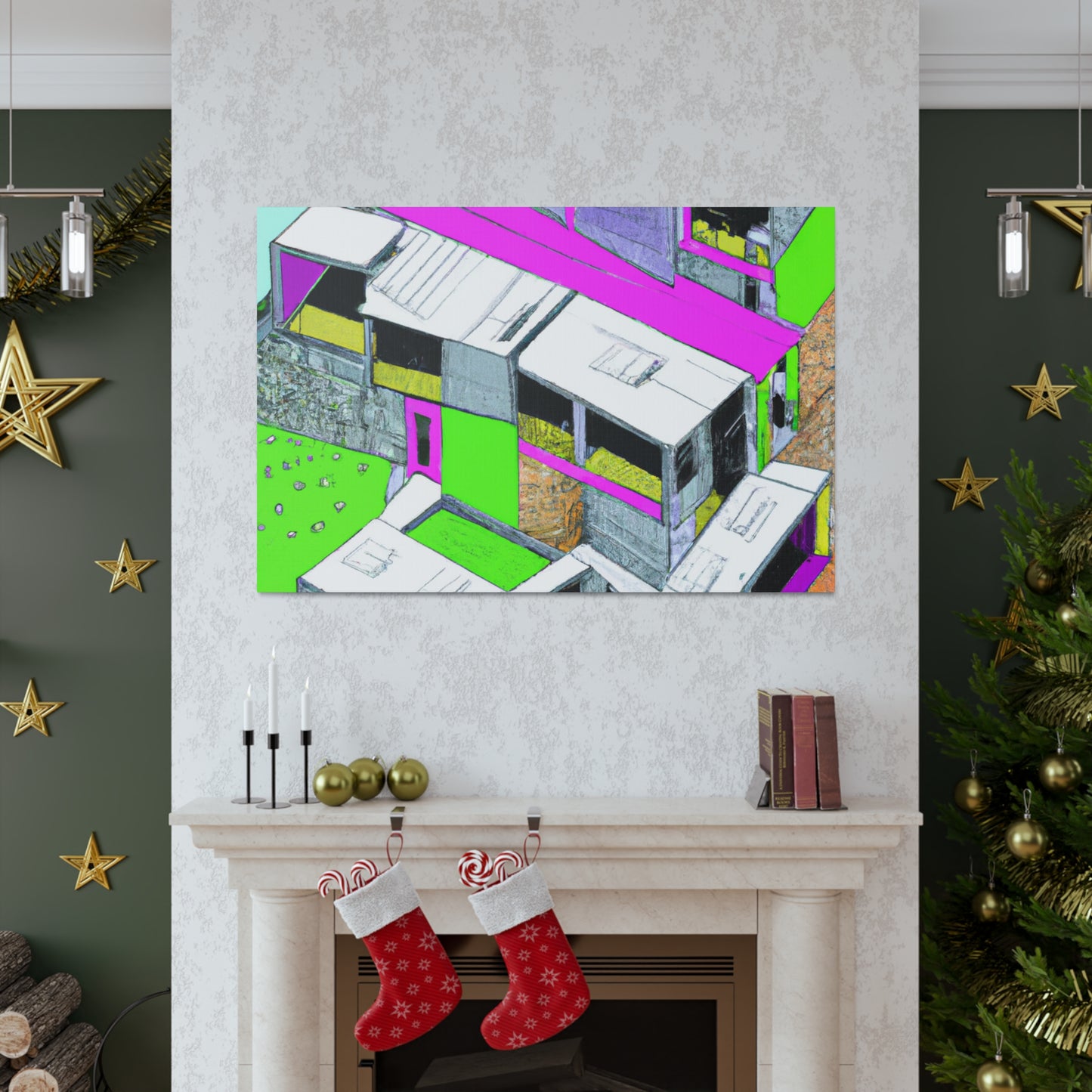 Glowing Home - Canvas - Architectural