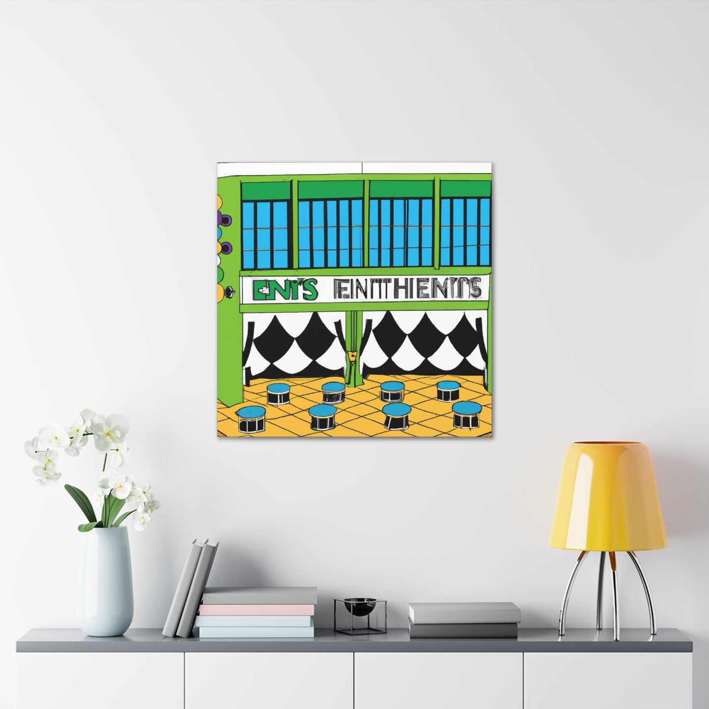 Sock-Hop Stop - Canvas Pop Art