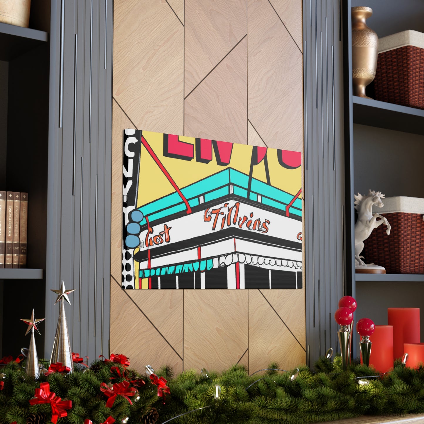 Rockin' 50's Rollerskating Rink - Pop Art Canvas