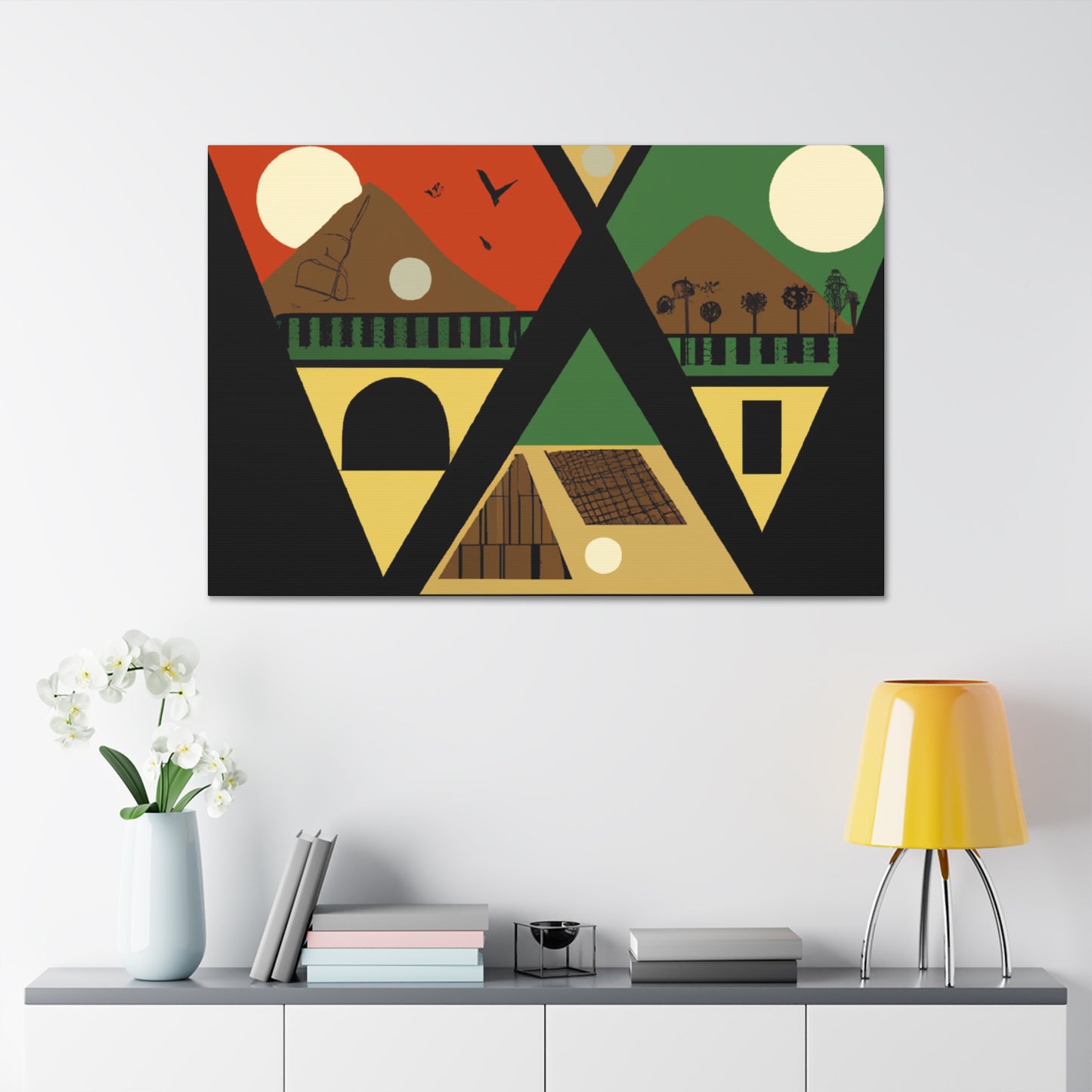 "Cosmological Dance - Midcentury" - Canvas