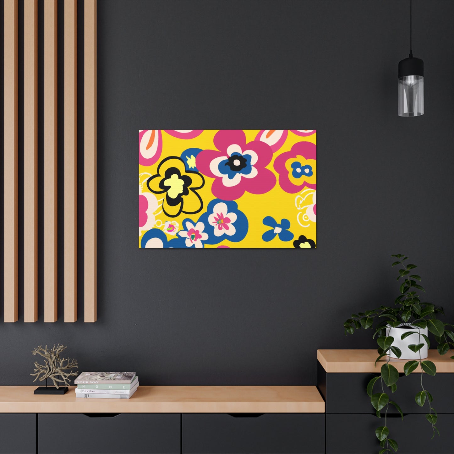 Flower Jamming - Floral Canvas