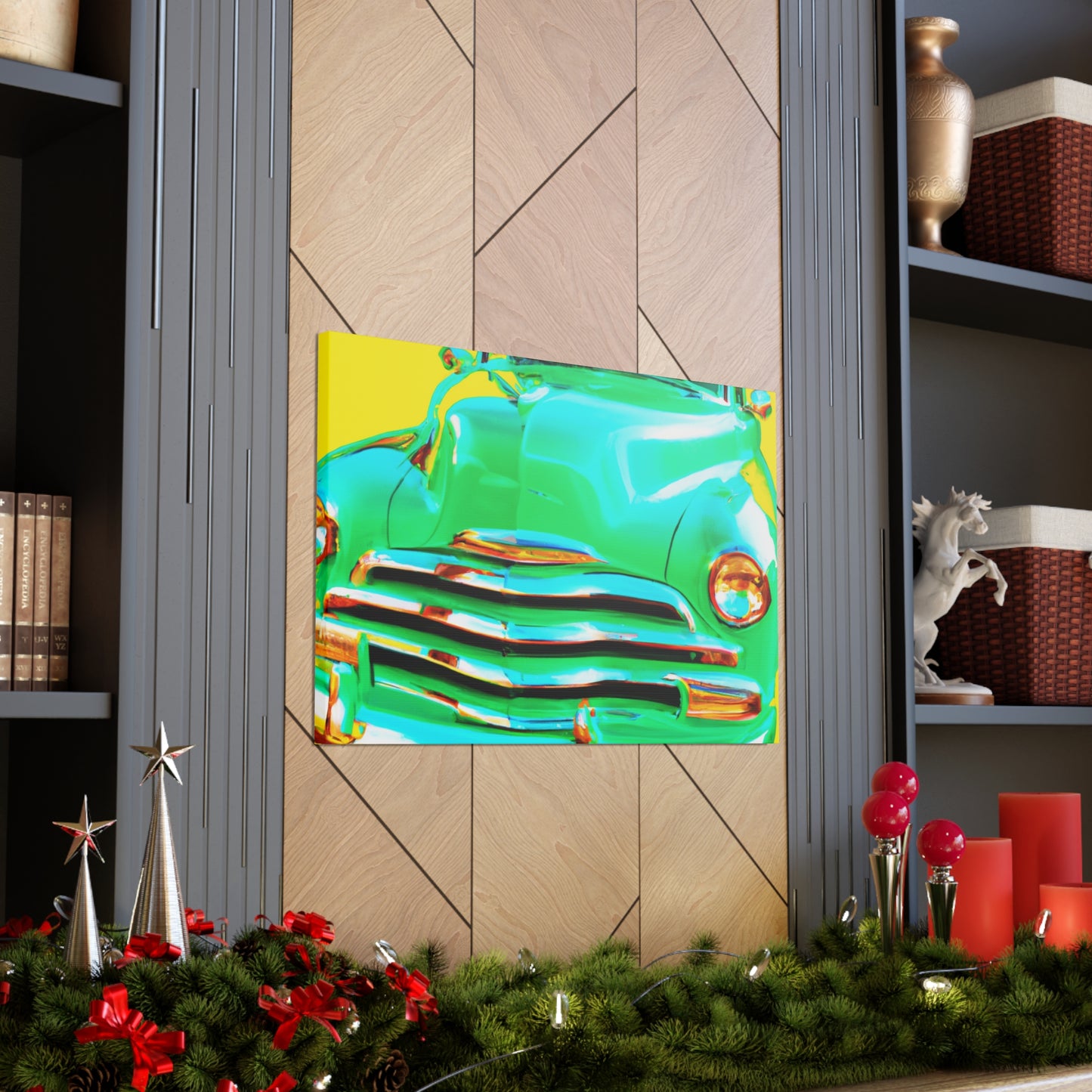 Green Cruiser - Automobile Canvas