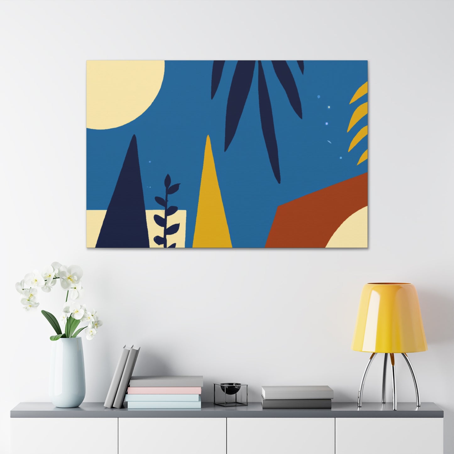 Blue Sky - Midcentury Canvas