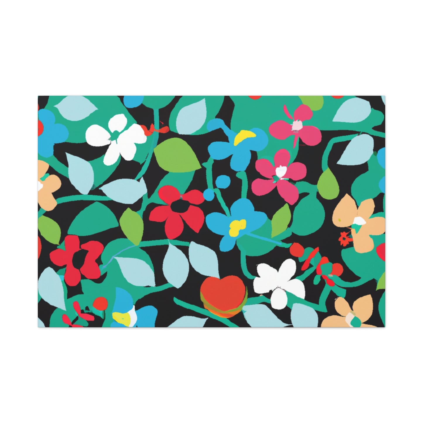 Blooming Happiness - Floral Canvas