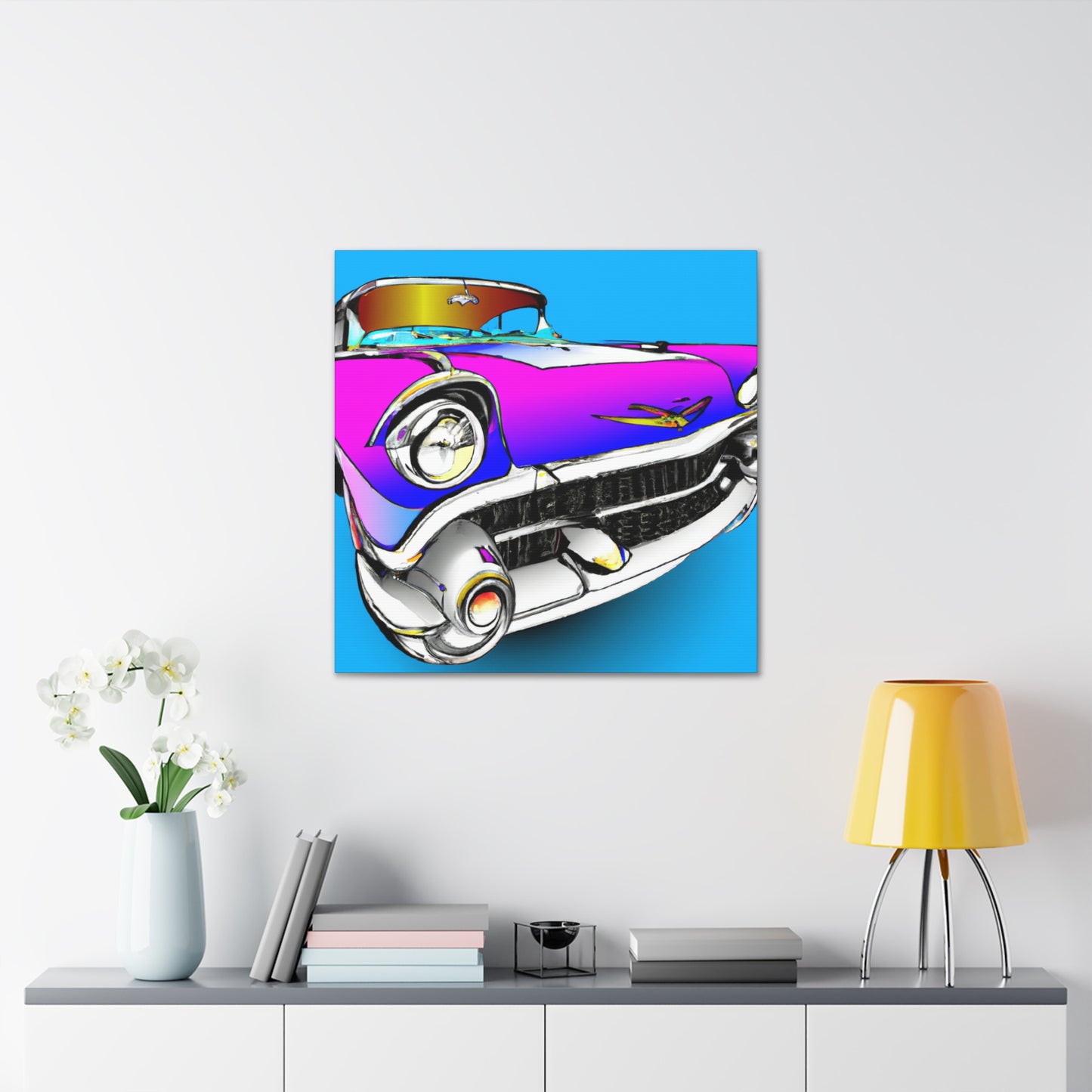 "Classic Car Story" - Automobile Canvas