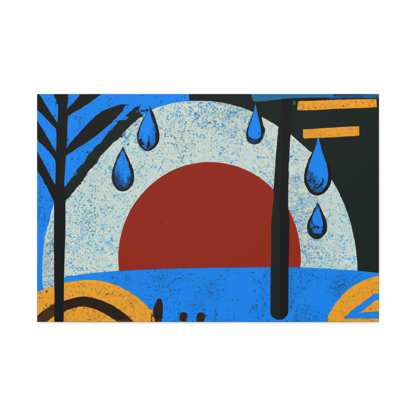 "Toned Angles- Midcentury" - Canvas