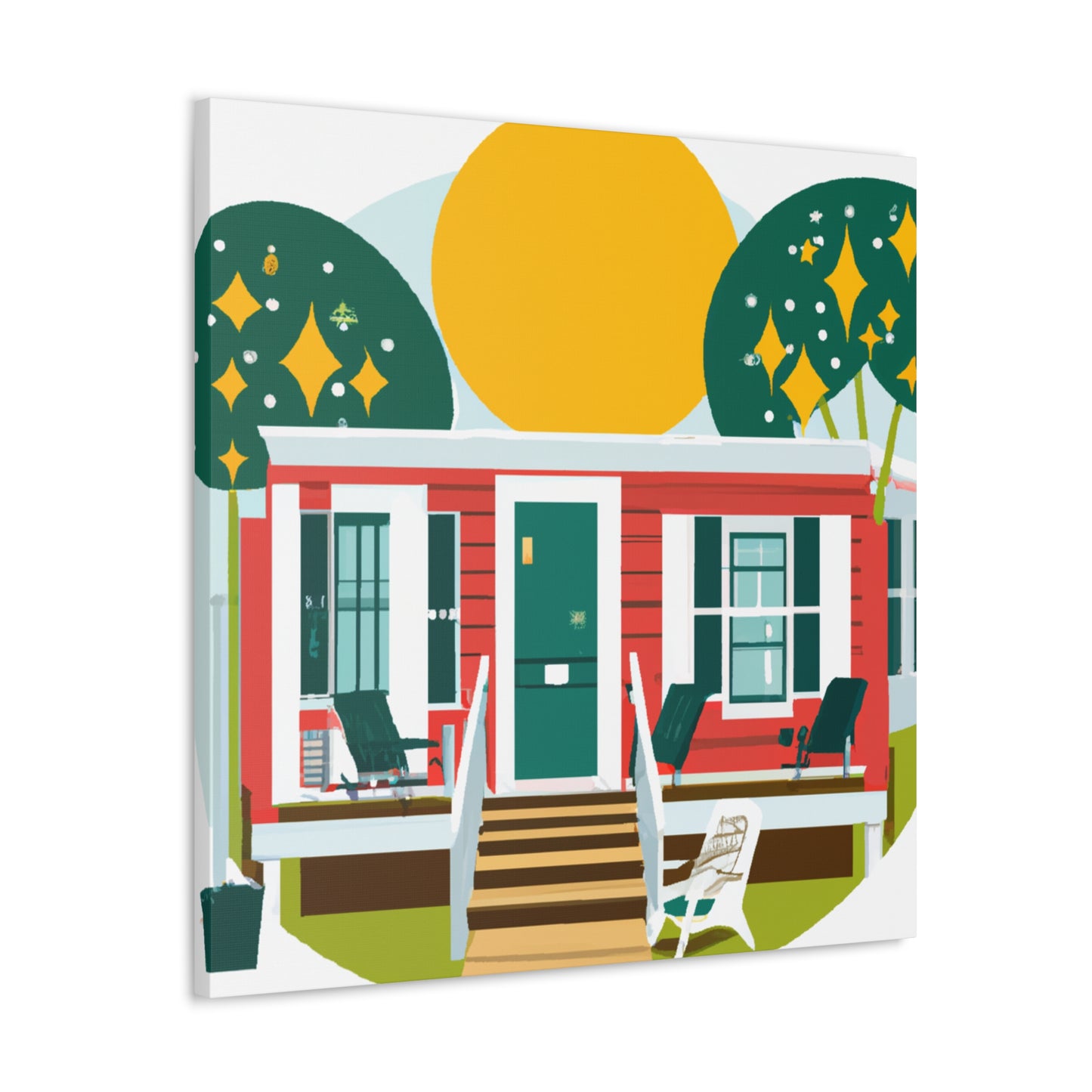 Uproot- Midcentury - Canvas