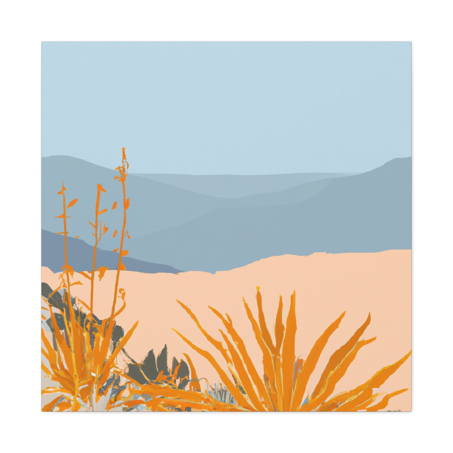 Dusty Oasis - Landscape - Canvas