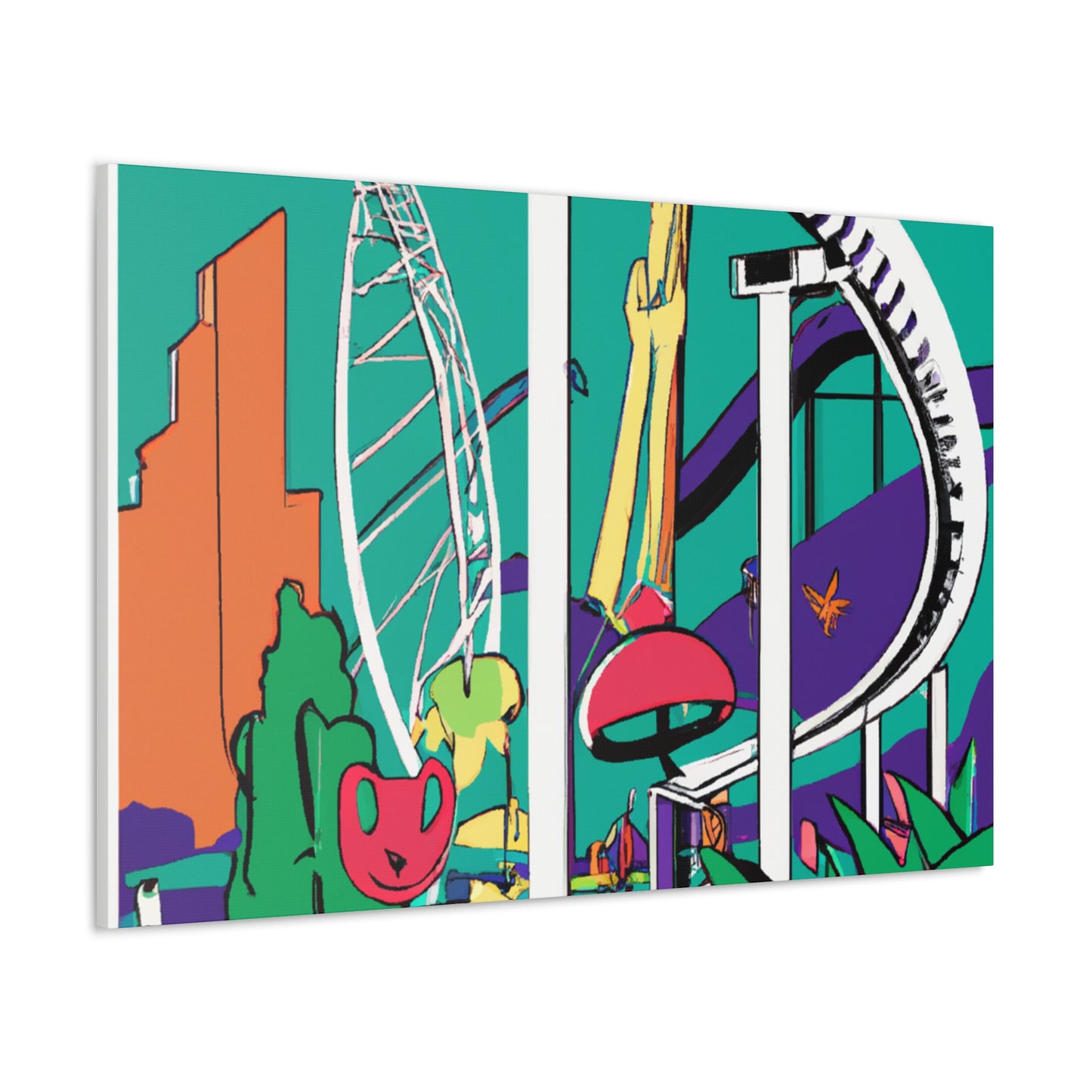 Carnival of Colors - Landscape - Amusement - Canvas