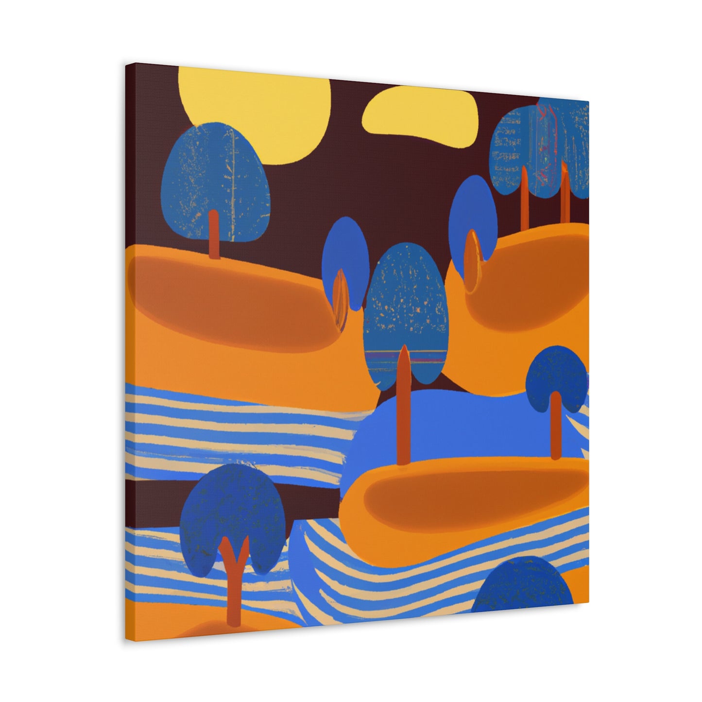 ZigZag Rainbow- Midcentury - Canvas