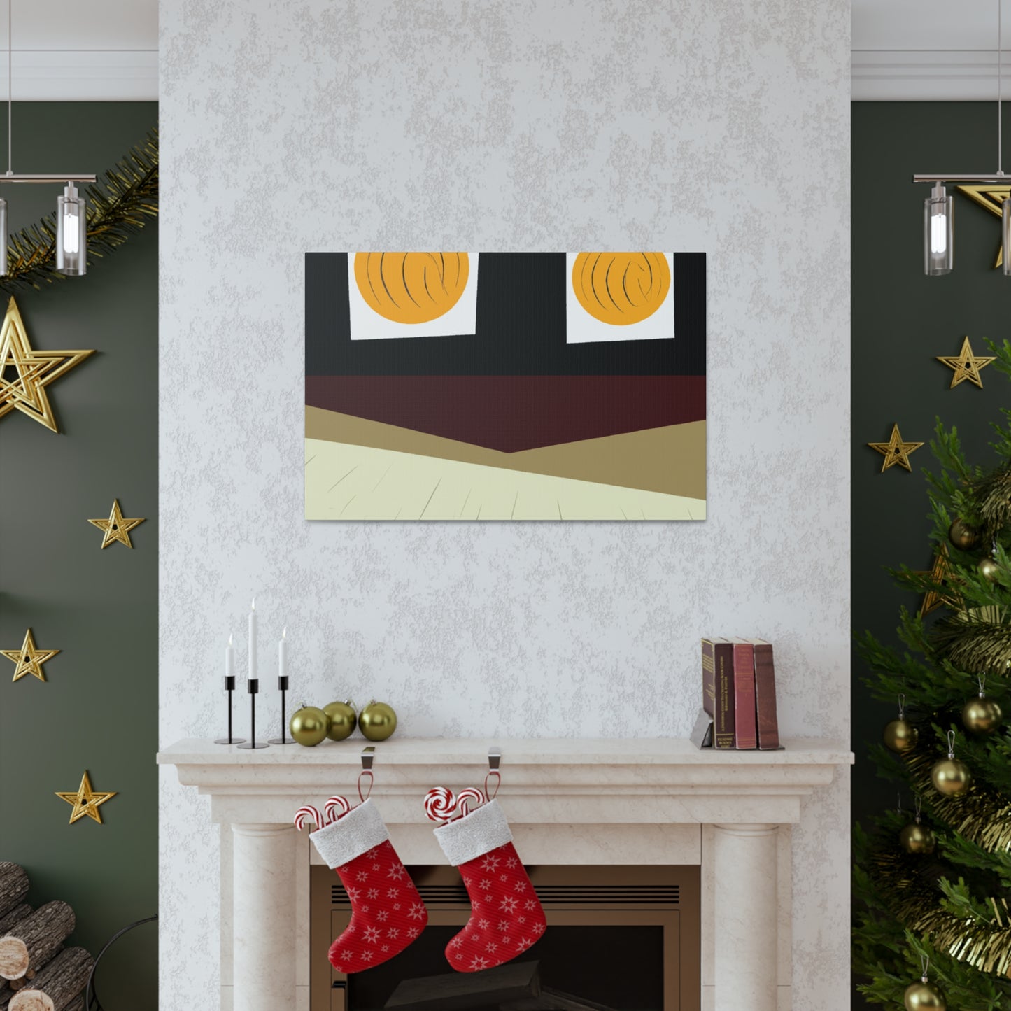 Feathered Phoenix - Midcentury Canvas