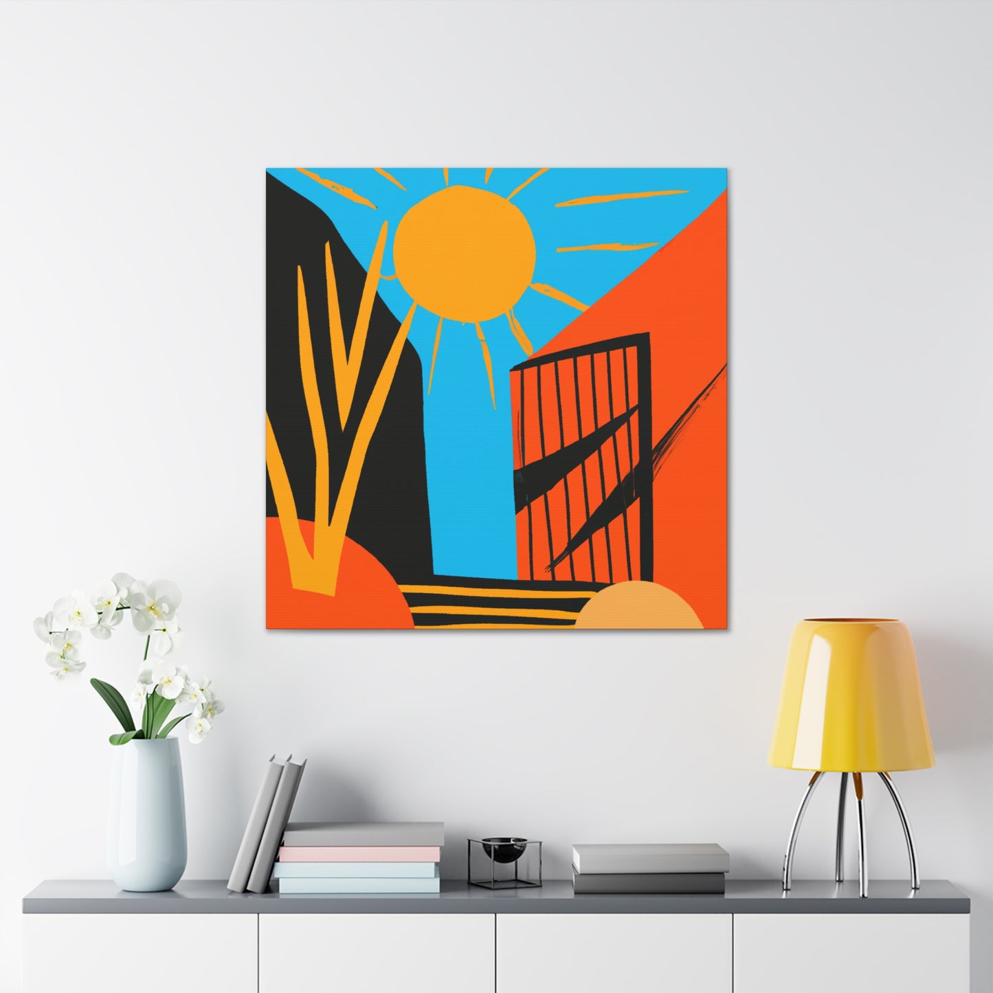 Rusty Reflection- Midcentury - Canvas