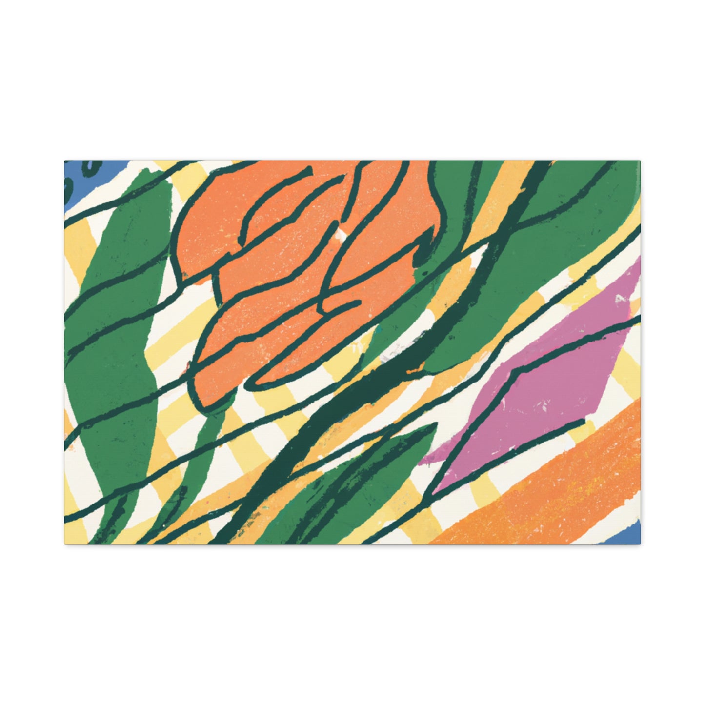 Goldenglare Flower - Midcentury Canvas