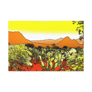 Cactuston - Landscape - Canvas
