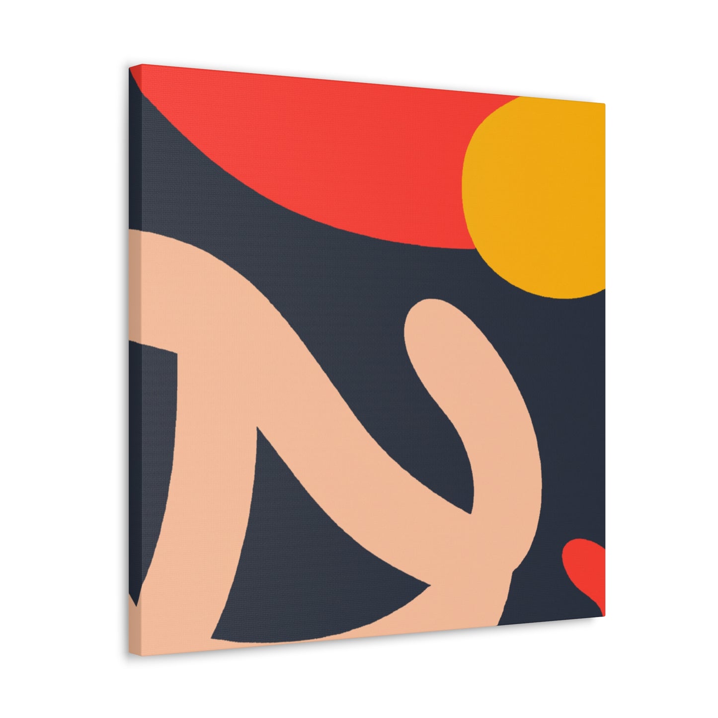 "Maze of Lines - Midcentury" - Canvas