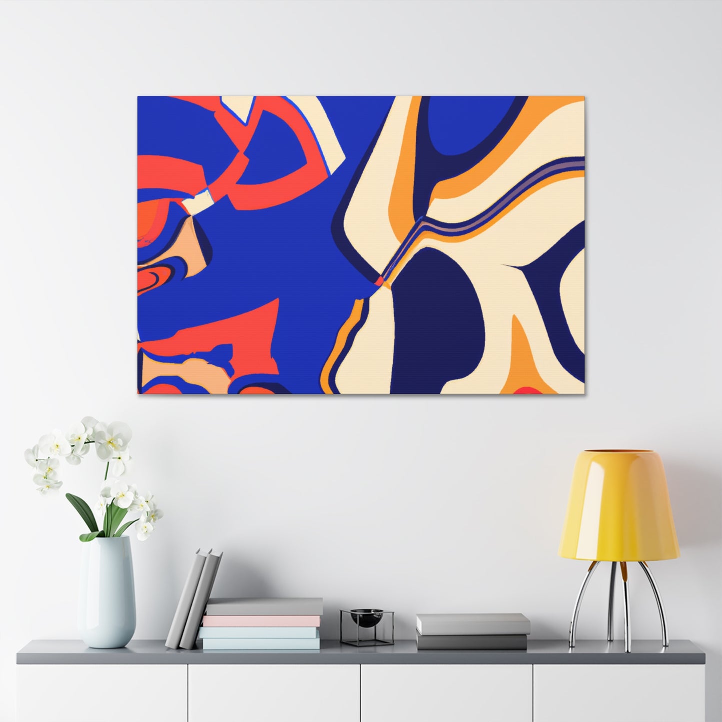 Aqua-Glow - Abstract - Canvas