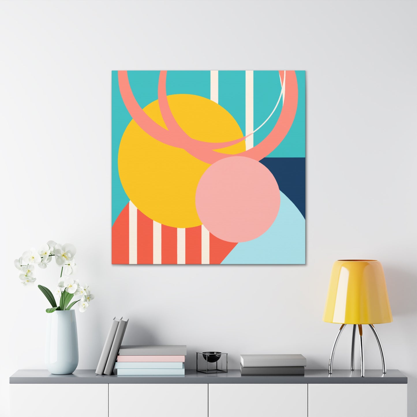 The Hallowed Hearth - Midcentury - Canvas