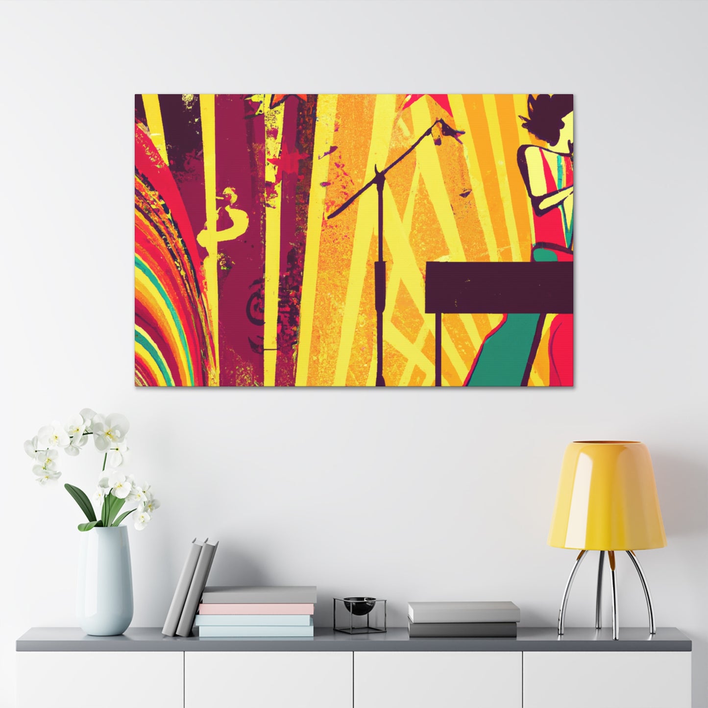 Twilight Stardust - Retro Music - Canvas