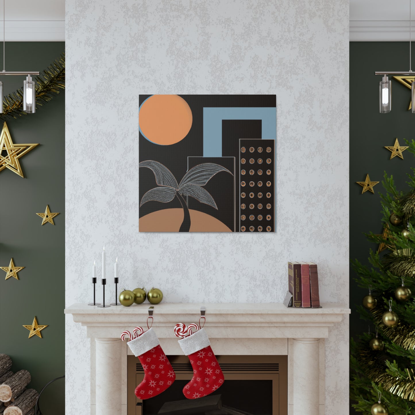 Dark Lovely - Midcentury Canvas