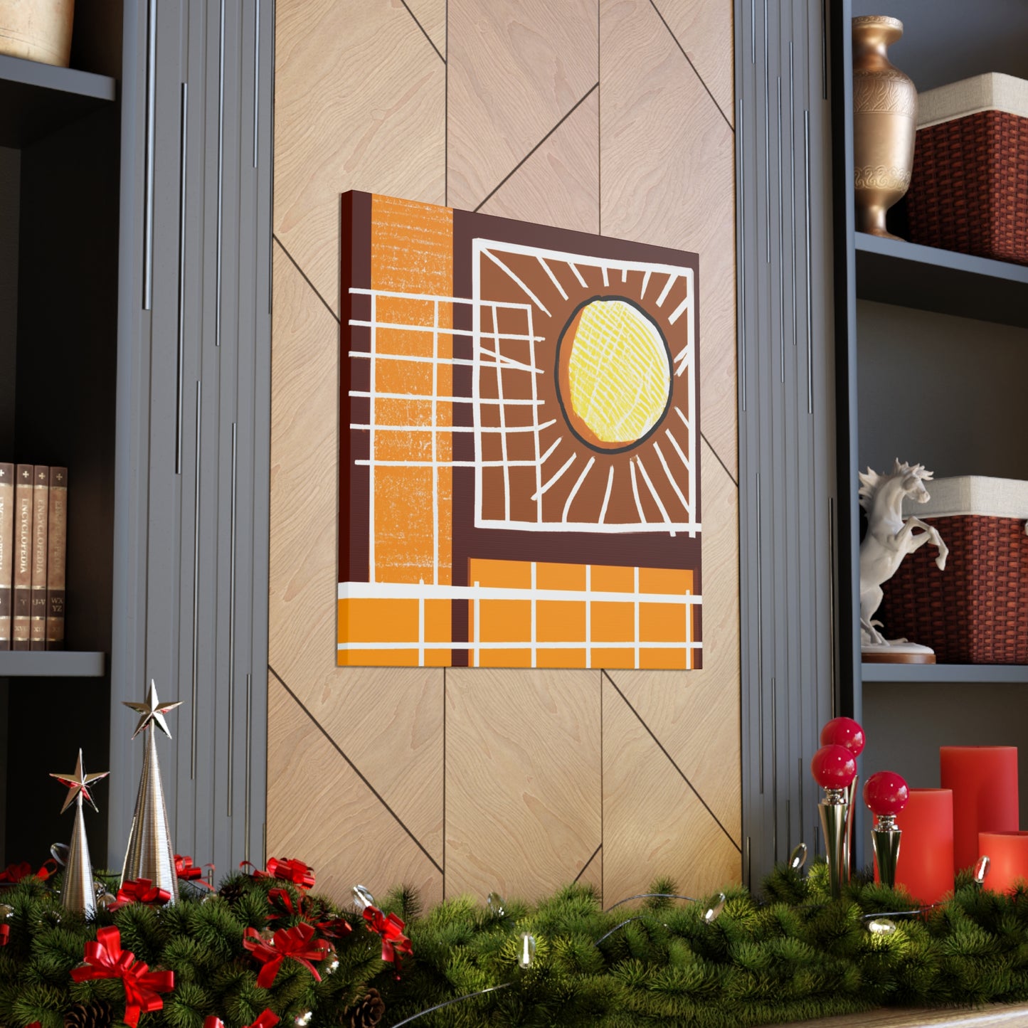 Pow!- Midcentury Canvas